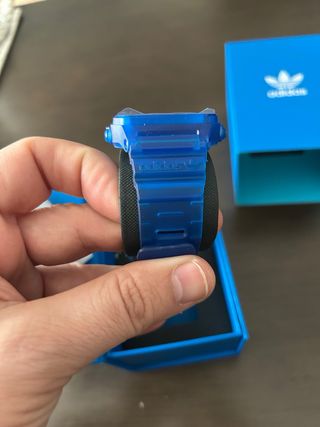 Reloj Adidas Digital Azul Transparente