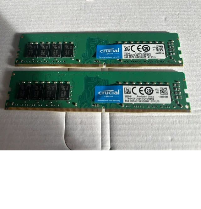 2x 8GB Crucial DDR4 2133MHz RAM
