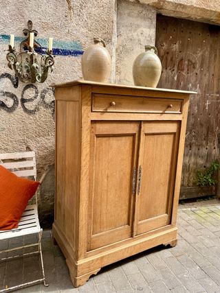 Mostrador/armario roble francés antiguo