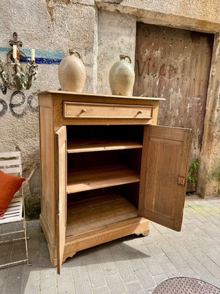 Mostrador/armario roble francés antiguo