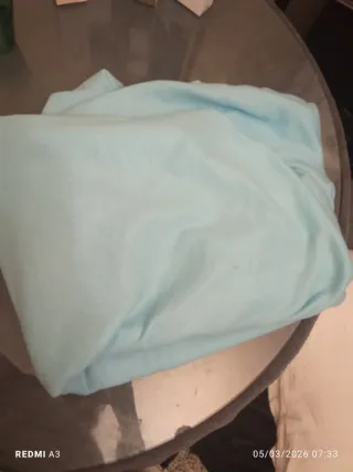 Sabana abrigadita azul