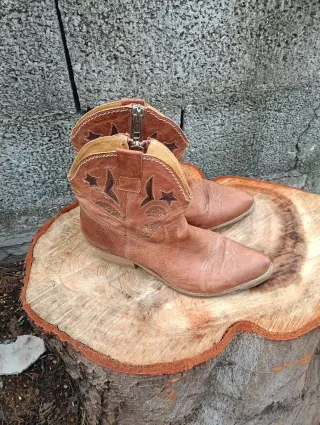 Stivali Camperos Vintage Marroni