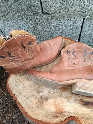 Stivali Camperos Vintage Marroni