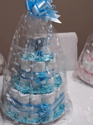 Tarta de pañales It's a Girl