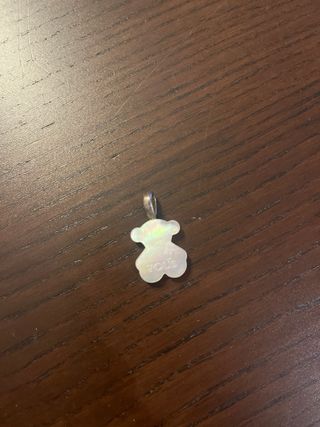 Colgante Tous Nacar Oso Blanco