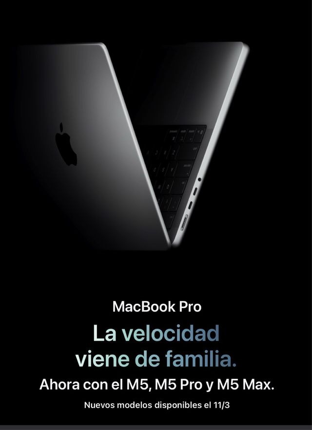 MacBook Pro M5 negro espacial