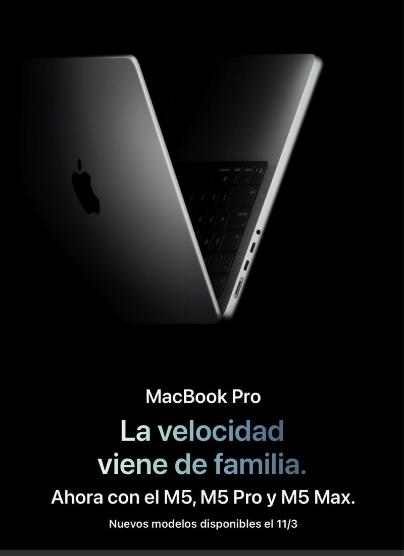 MacBook Pro M5 negro espacial