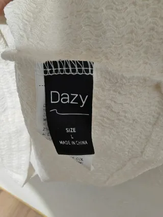 Top Dazy beige texturizado Talla L