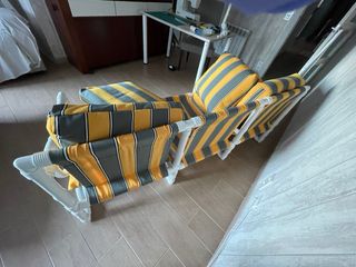 Sofá de exterior tela y plástico