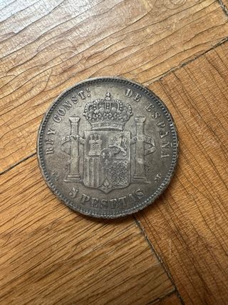 Pack 2 Monedas 5 Pesetas Alfonso XIII