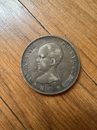 Pack 2 Monedas 5 Pesetas Alfonso XIII