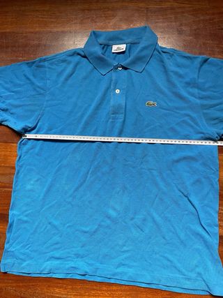 Polo Lacoste Original Azul Celeste Talla 6 (XL) Ol