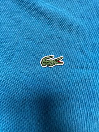 Polo Lacoste Original Azul Celeste Talla 6 (XL) Ol