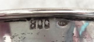 Portauovo antico argento 800