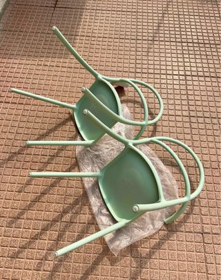 Set 2 Sedie Kartell mod. Generic C Verde Acqua