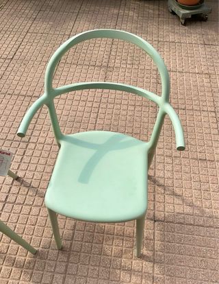 Set 2 Sedie Kartell mod. Generic C Verde Acqua