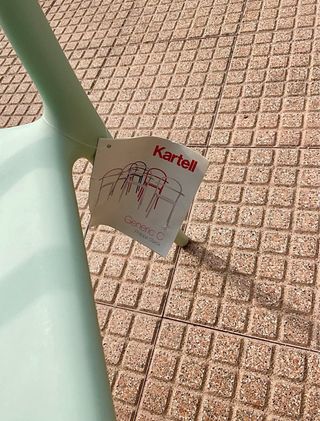 Set 2 Sedie Kartell mod. Generic C Verde Acqua