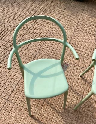 Set 2 Sedie Kartell mod. Generic C Verde Acqua