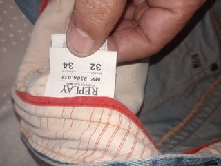 Pantalón Vaquero Replay Hombre Azul