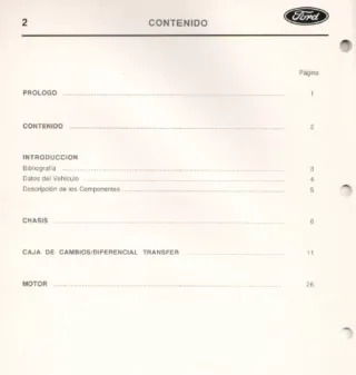 Manual información Técnica Ford Sierra DOHC 4x4