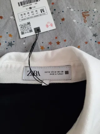 Vestido Zara Talla S Negro/beis a estrenar