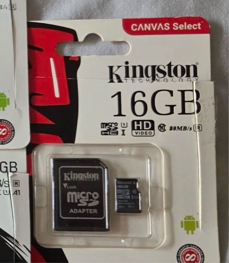 6 Tarjetas Micro SD Kingston 16GB