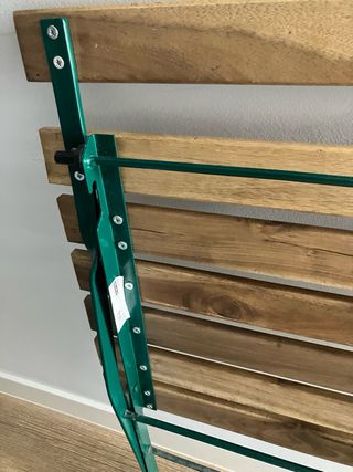 Sillas de exterior plegables madera y metal