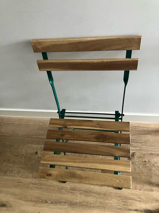 Sillas de exterior plegables madera y metal