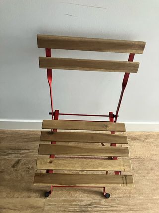 Sillas de exterior plegables madera y metal