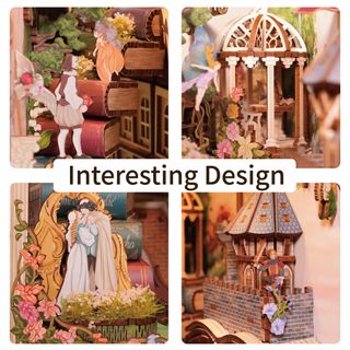 Maqueta Book Nook Versos Shakespeare con Luz