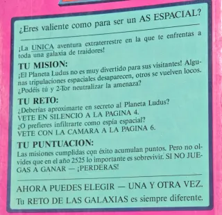 Libro- juego, de 1986, El Planeta Ludus