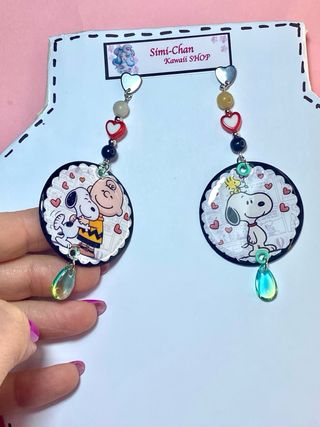 Parure Snoopy: Collana e Orecchini