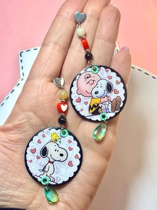 Parure Snoopy: Collana e Orecchini