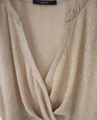 SET Camicetta oro elegante taglia S
