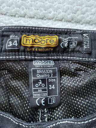 Pantalón Moto Moore Quattro 2 Gris talla 34