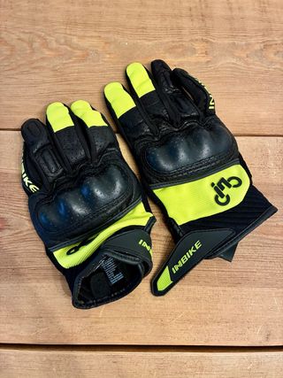 Guantes Moto INBIKE Negro/Amarillo Neón