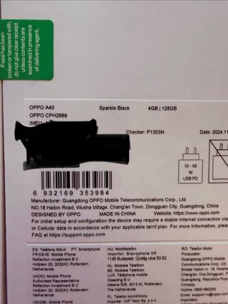 Oppo A40 nuovo e sigillato