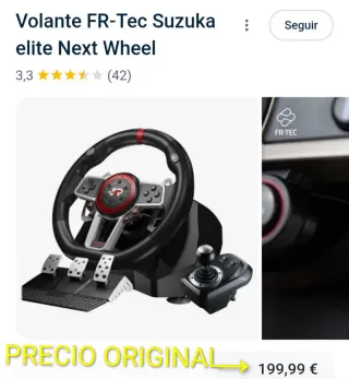 Volante FR-TEC Suzuka Elite 3 + Pedales + Palanca