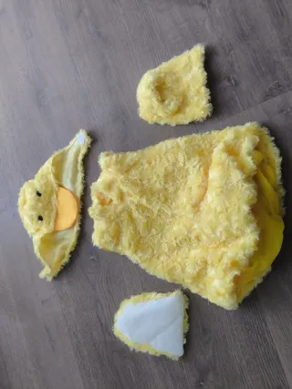 Disfraz de patito amarillo talla 6-9 meses