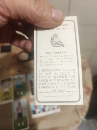Cromos de fútbol antiguos