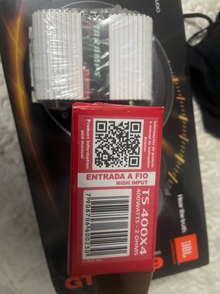 2 JBL GTO amplificador TS400 x4 taramps