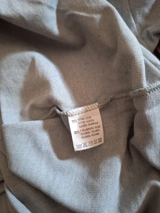 T-shirt uomo grigio chiaro mai usata