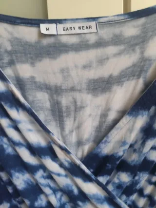 Mono tie-dye EASY WEAR azul y blanco talla M