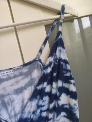 Mono tie-dye EASY WEAR azul y blanco talla M