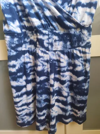 Mono tie-dye EASY WEAR azul y blanco talla M