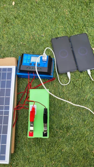 Kit solar 12v con batería todo nuevo