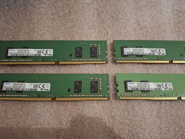 4x 4GB DDR4 2400 Samsung RAM