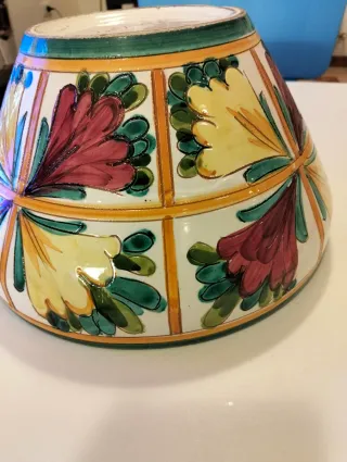 Portavaso ceramica Deruta decorato