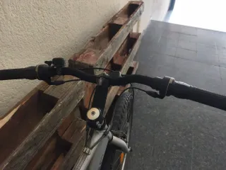 Bicicleta Rockrider plateada