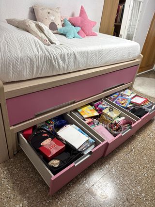 Cama nido con cajones